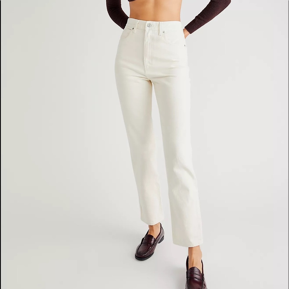 Levi’s 70’s High Slim Straight Off White High Waisted Jeans